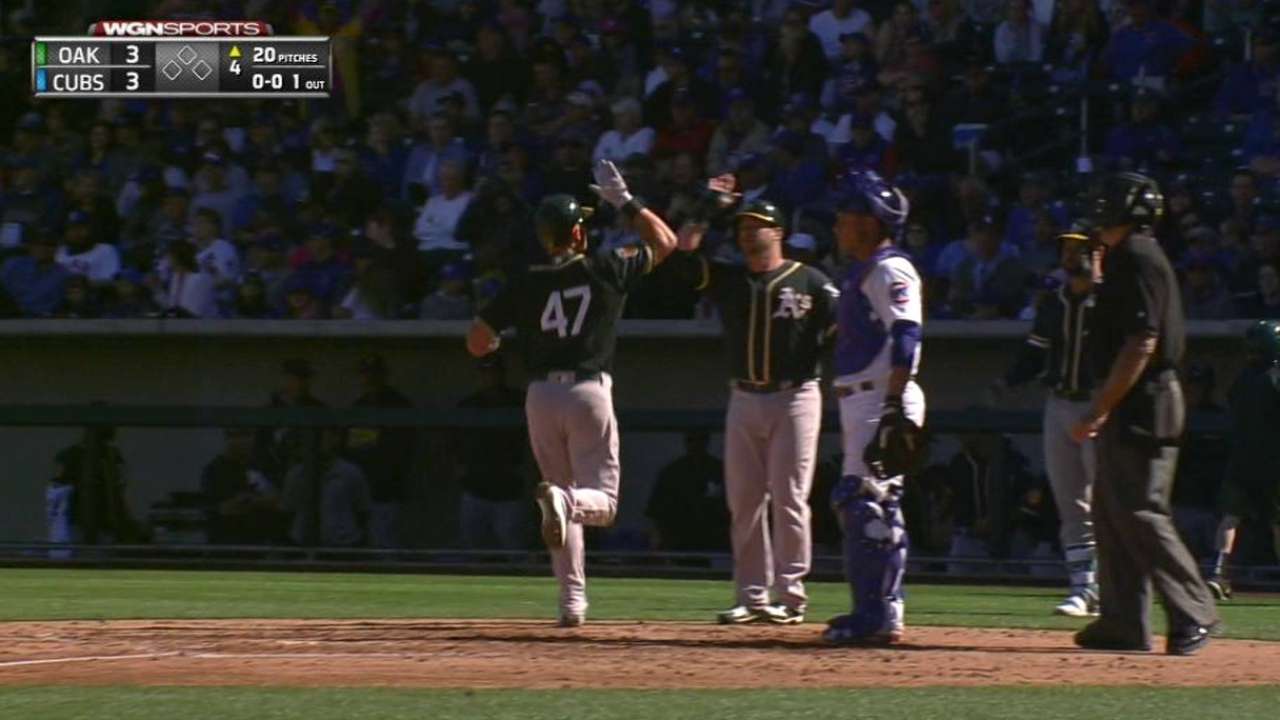 Chapman's two-run homer