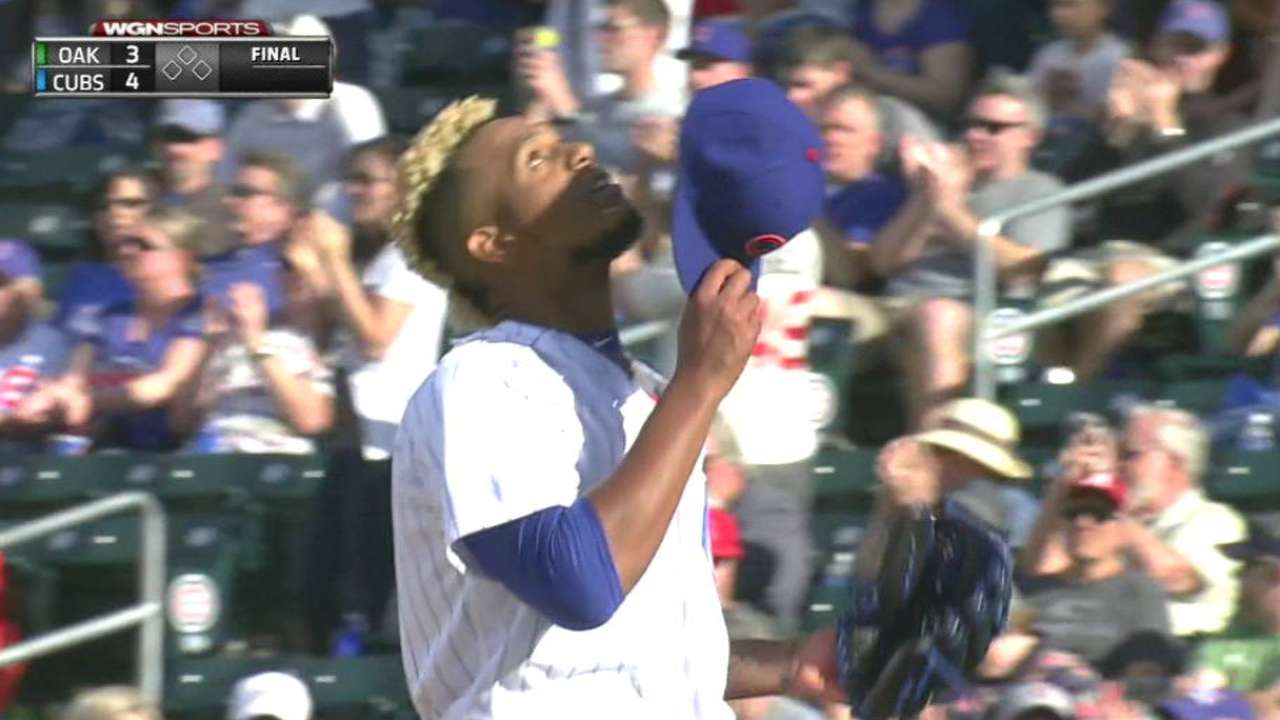 Pena earns the save