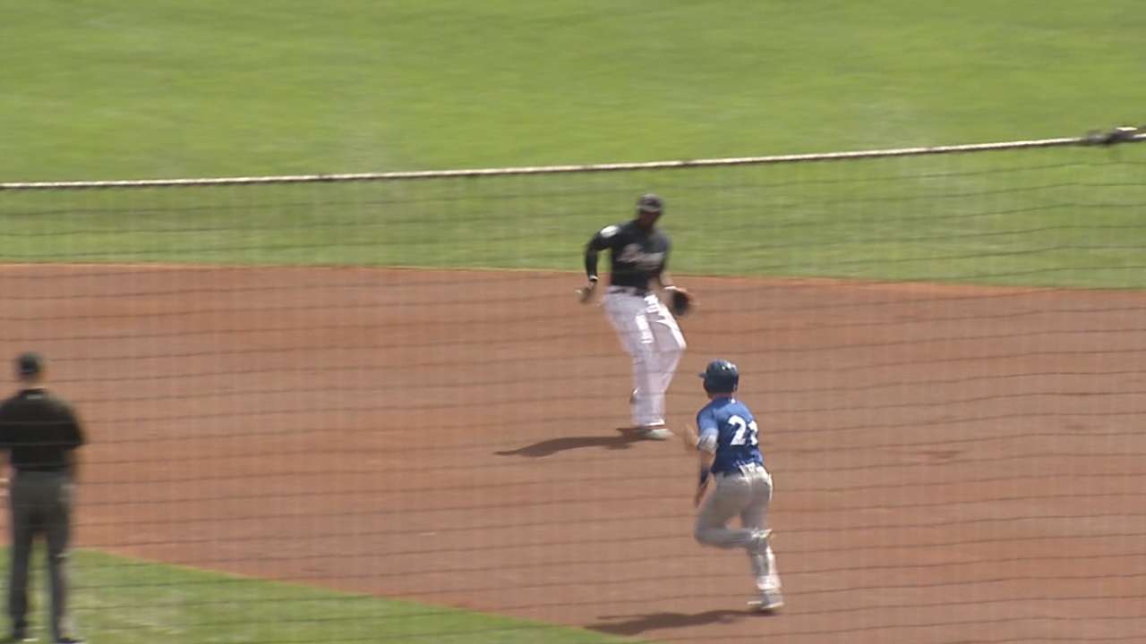 Phillips' backpedaling flip