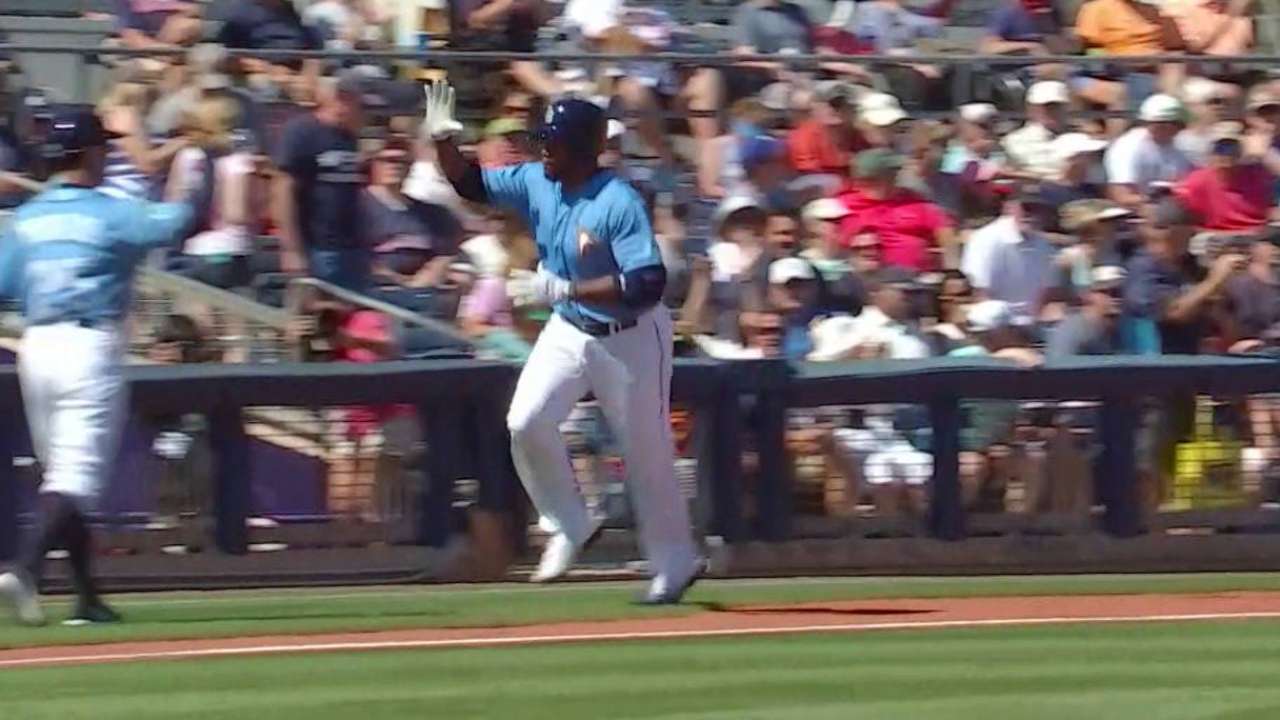 Weeks Jr.'s solo homer to left