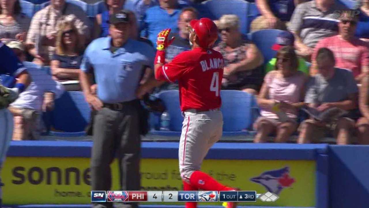 Blanco's solo home run