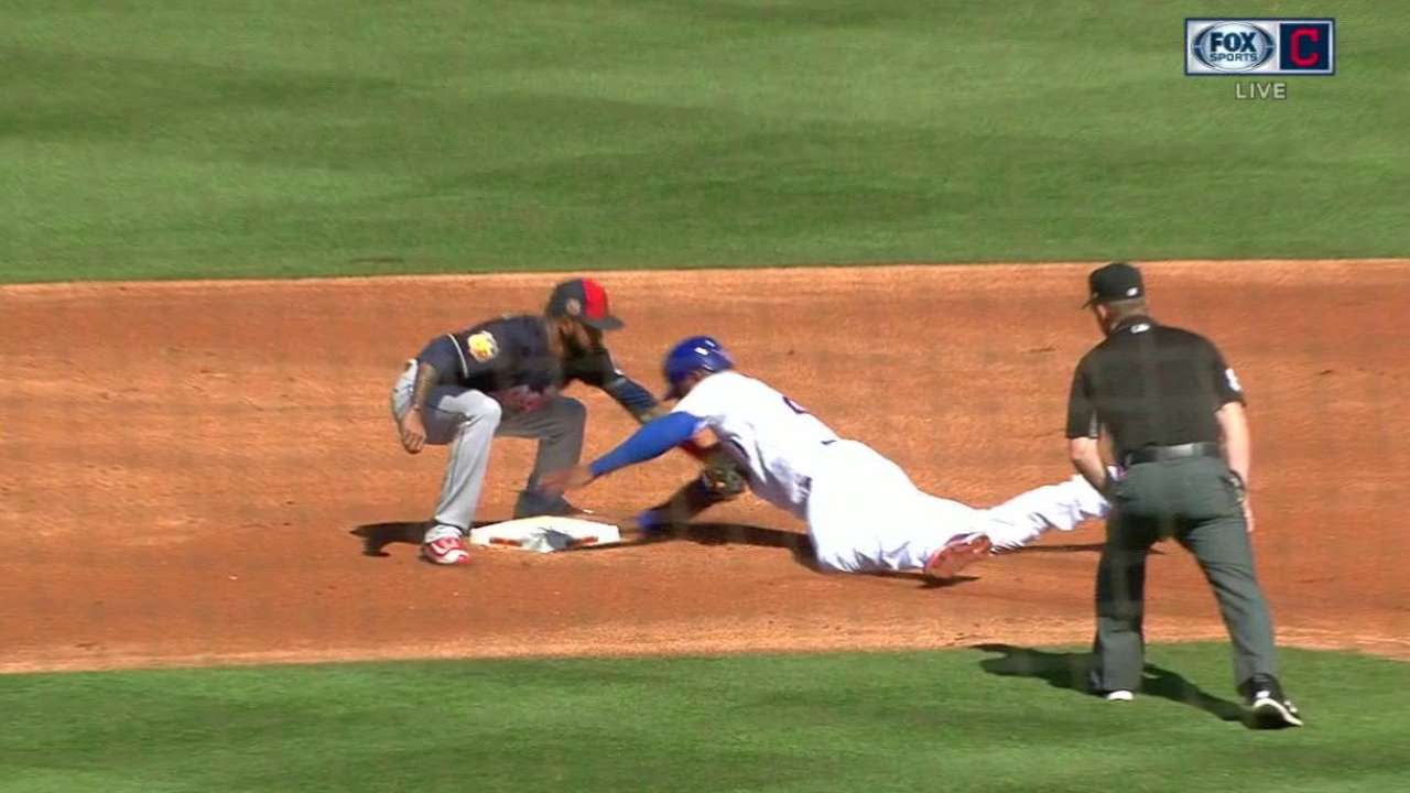 Perez catches Heyward stealing