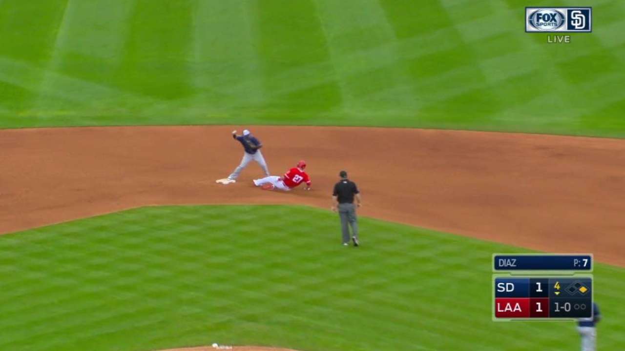 Asuaje begins a nice double play