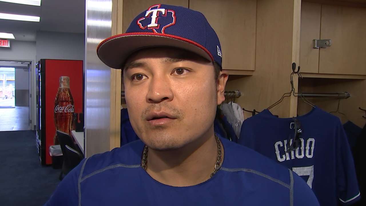 Choo 'would be happy' to DH if Rangers ask