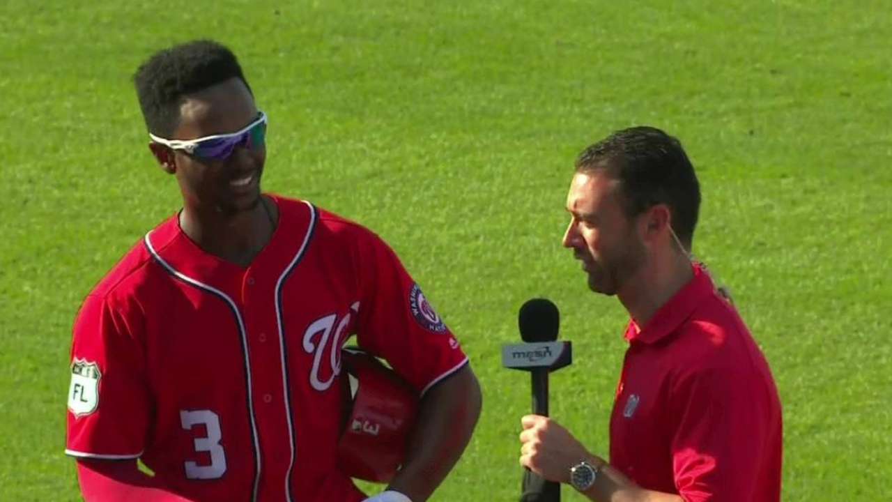 Taylor on his walk-off home run