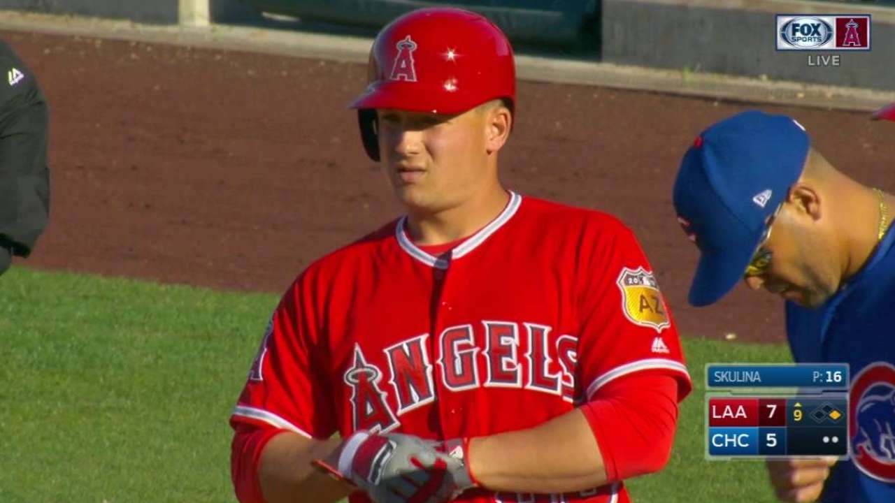 Thaiss learning ropes in Major League camp