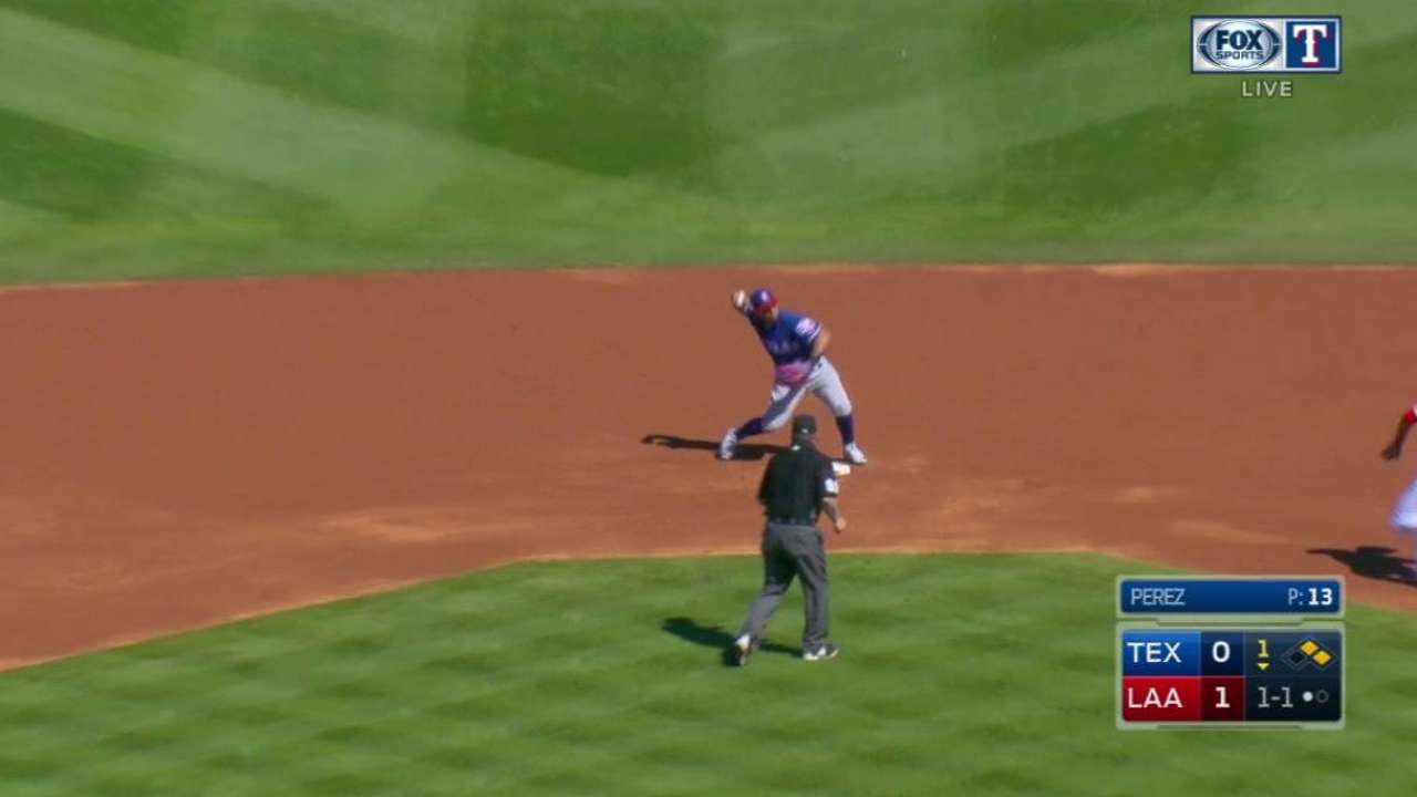 Perez induces double play
