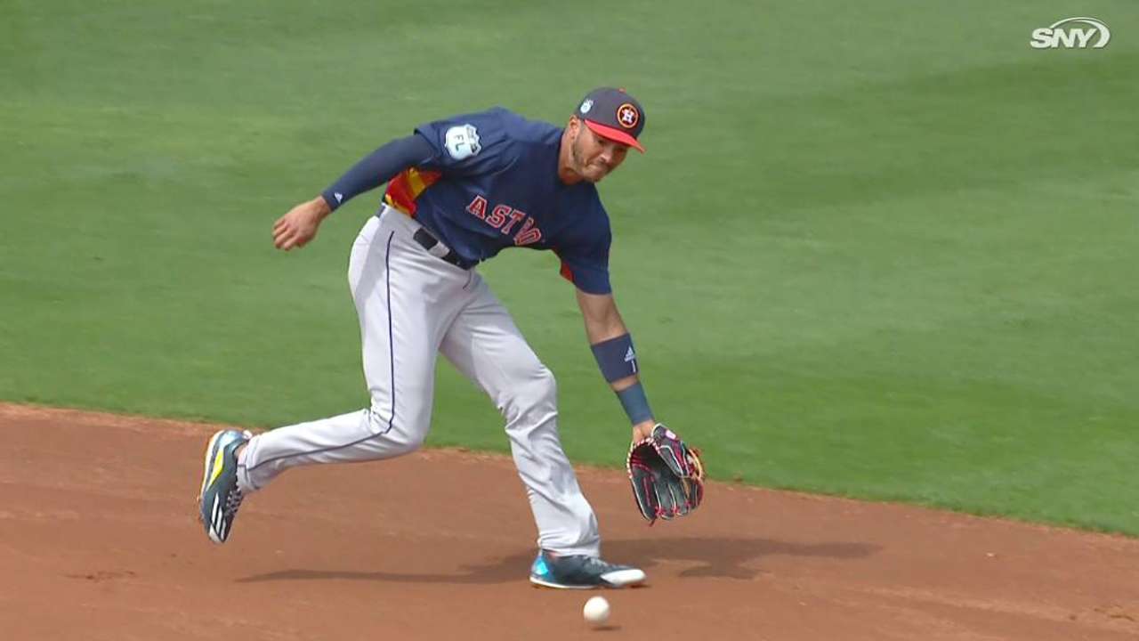 Correa's spinning throw