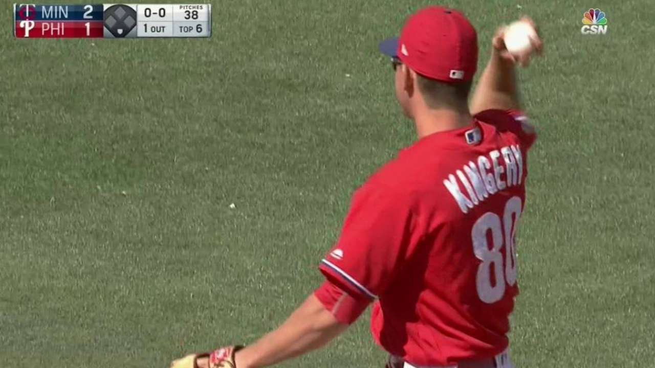 Kingery's great diving stop