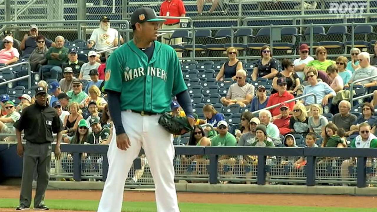 Felix strikes out five