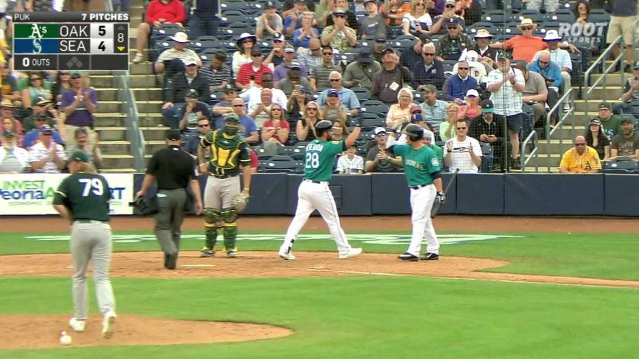 Peterson's solo homer