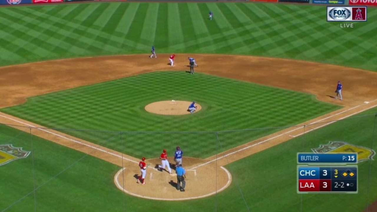 Espinosa scores on double steal