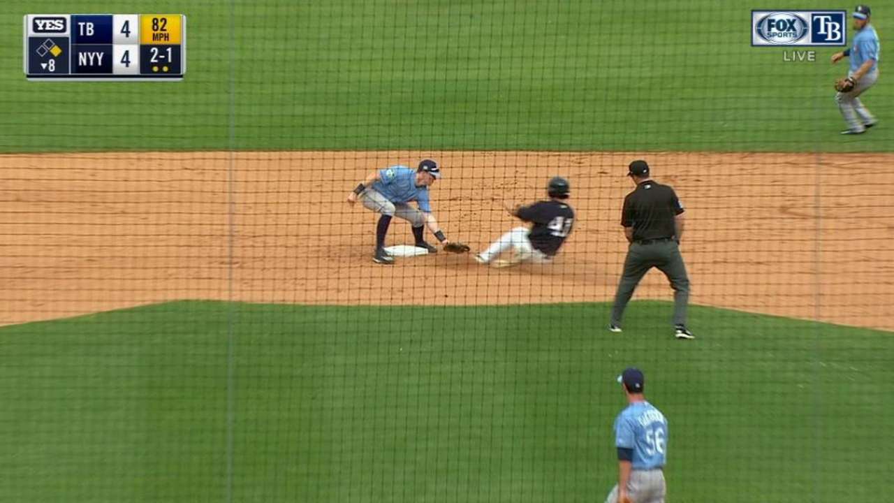 Maile catches runner stealing