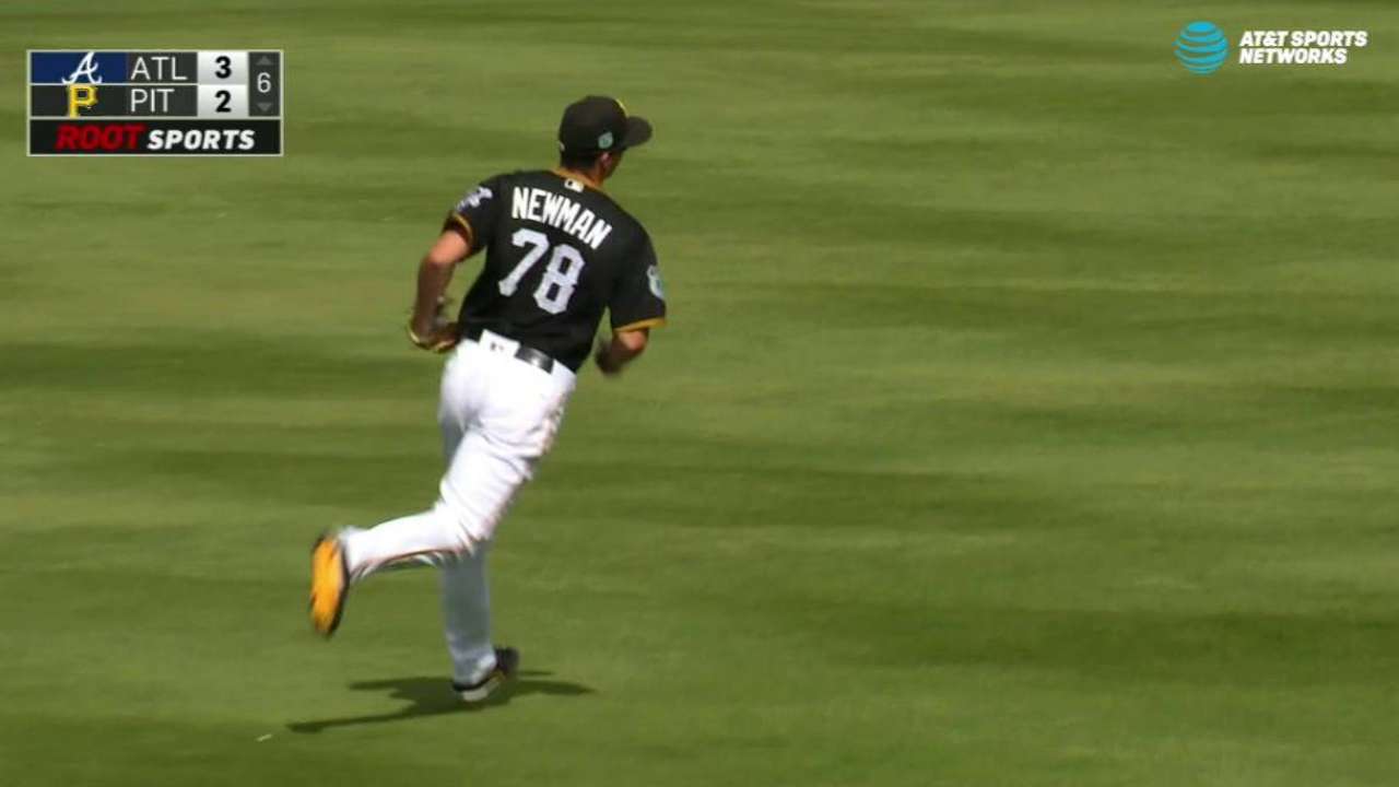 Bucs prospect Newman hit in head by pitch