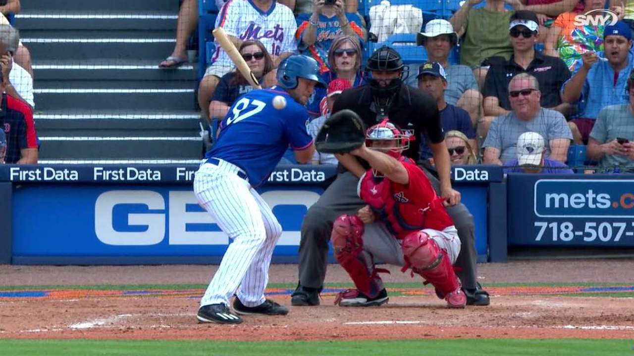 Tebow's hit-by-pitch