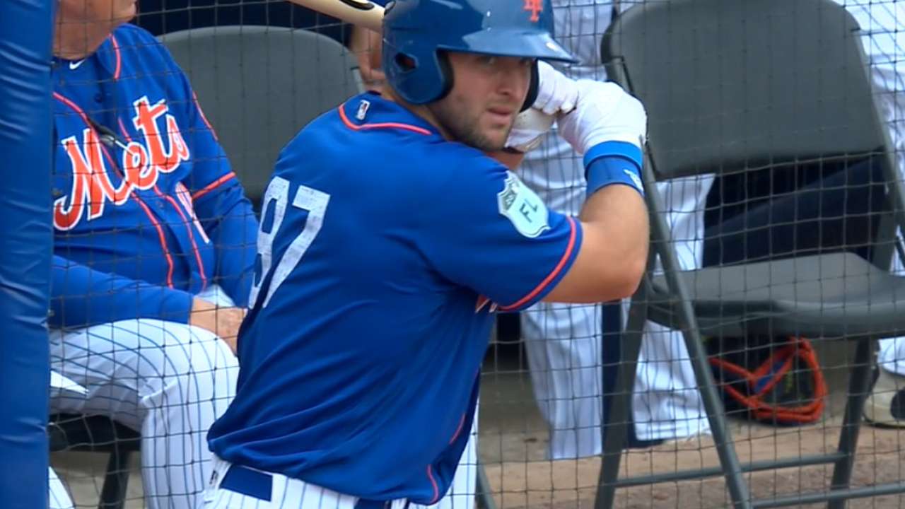 Mets on Tebow's spring debut