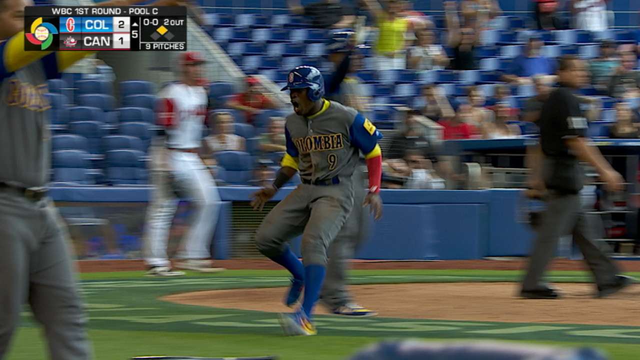 Colombia vence a Canadá y consigue su primer triunfo en el Clásico