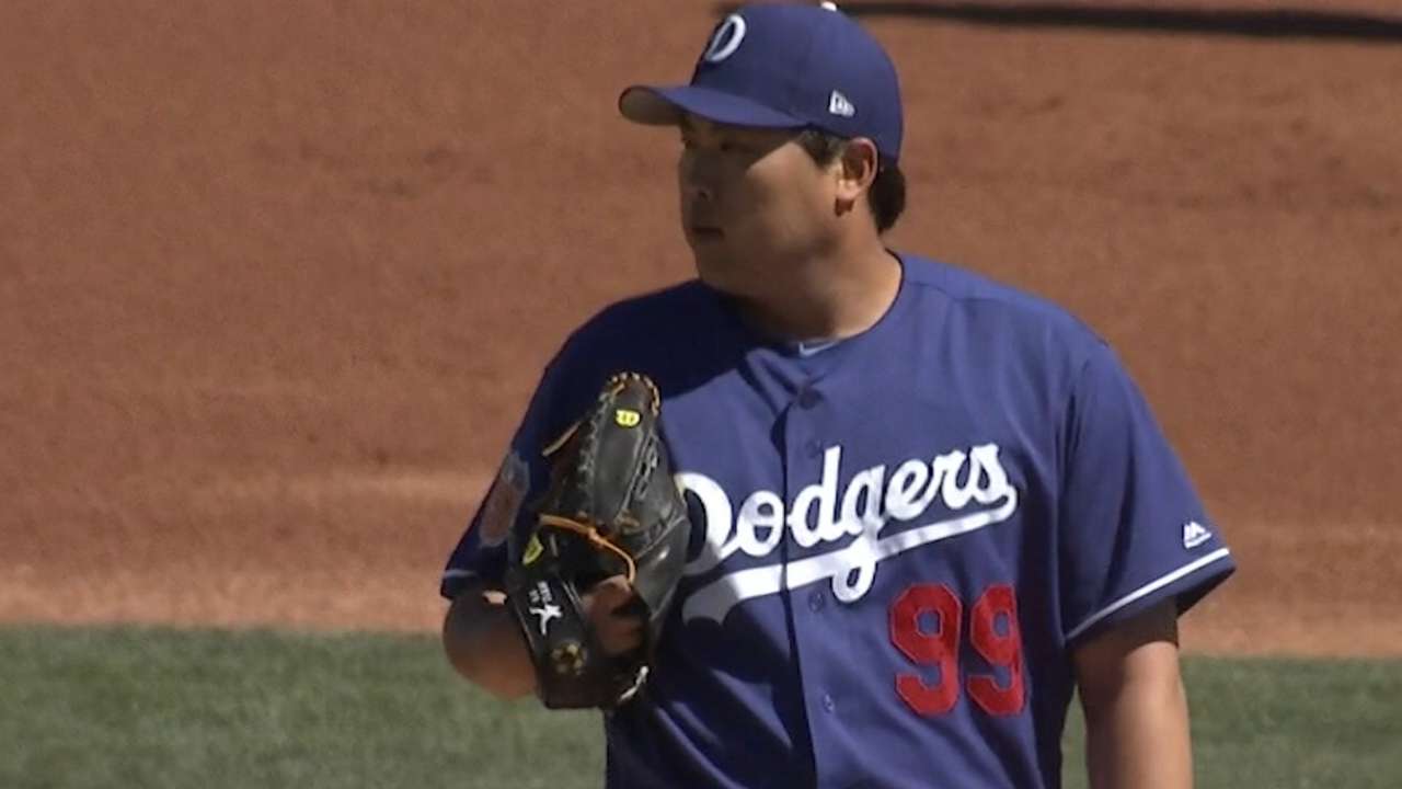 Ryu's scoreless spring debut