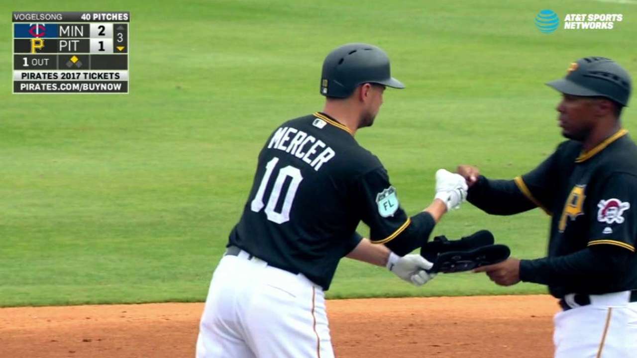 Mercer's RBI double