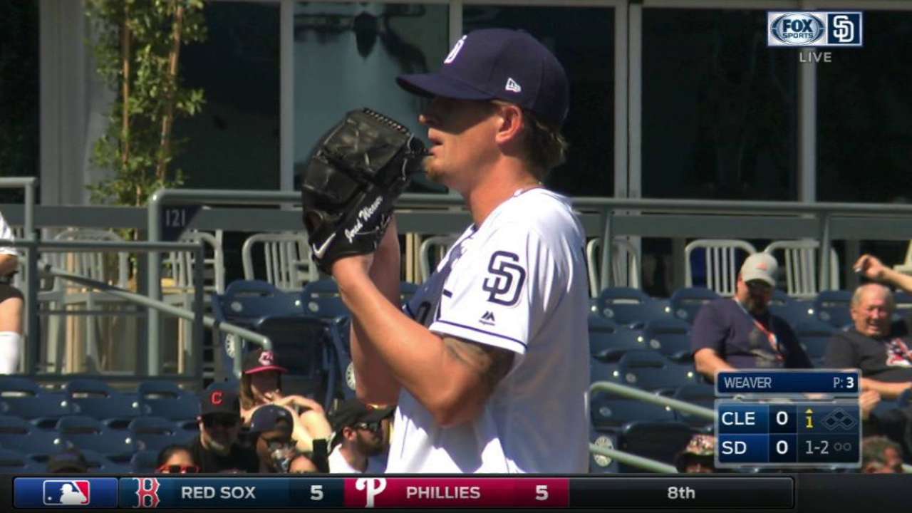 Weaver K's Zimmer for first out