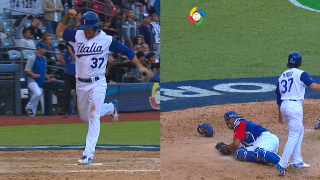 Italy ties it in 9th, Perez hurt