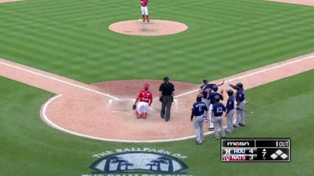 Reed's go-ahead grand slam