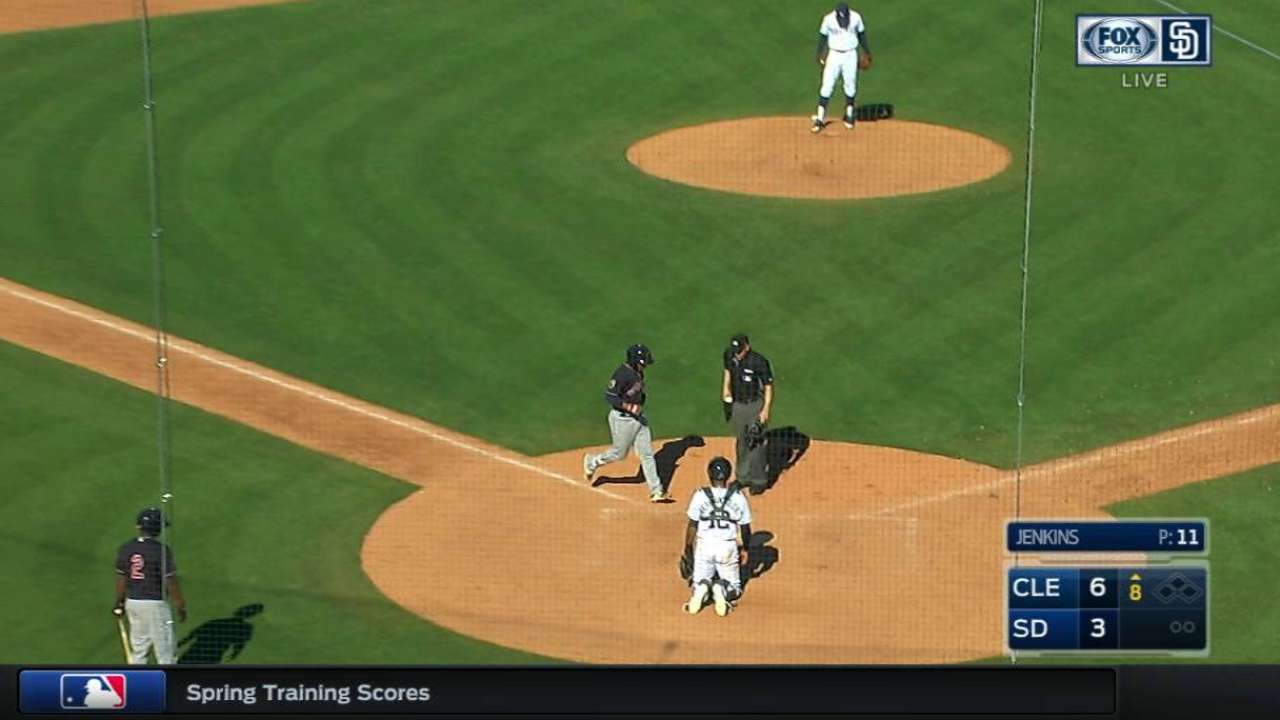 Mejia's solo moonshot pads lead