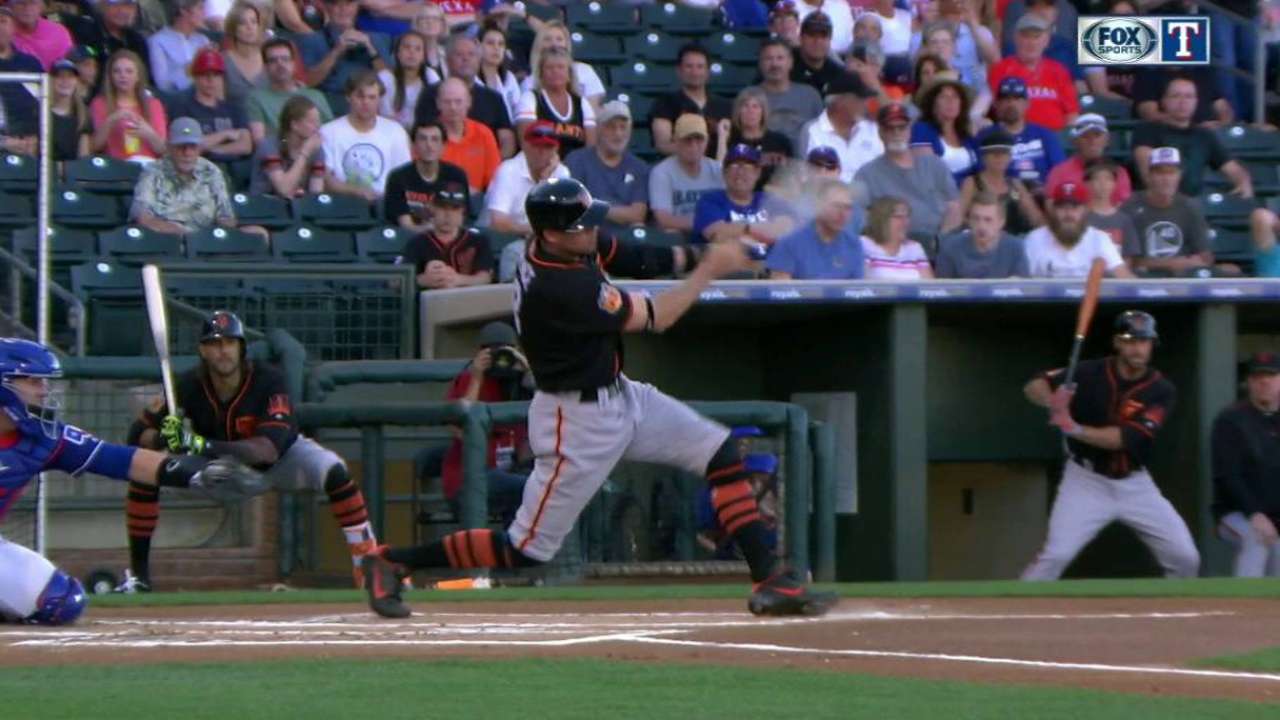 Pence's single drives in Span