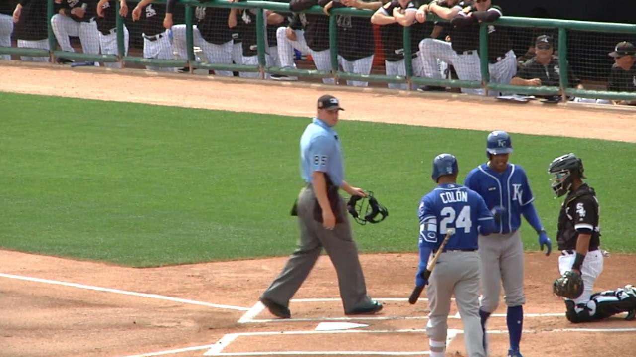 Mondesi's leadoff home run