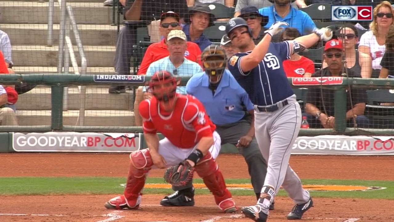 Renfroe shot highlights Padres' three-HR day