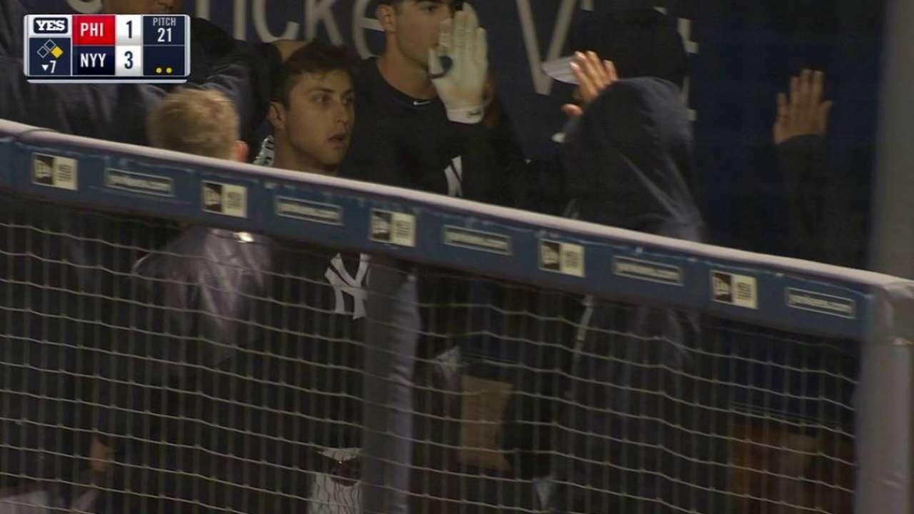 Fowler's sac fly to center