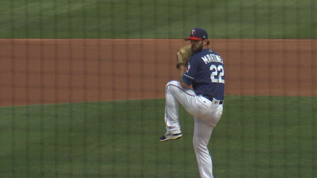 Martinez on his rough outing