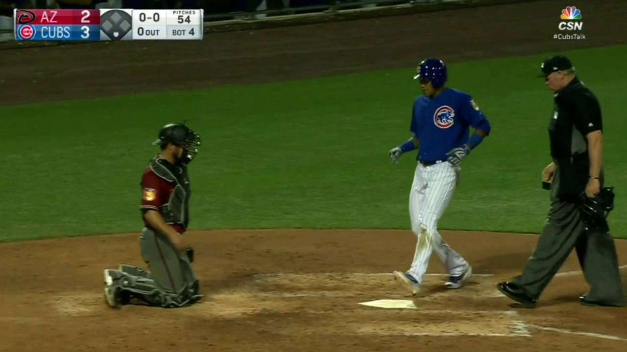 Zobrist, Russell go back-to-back vs. D-backs