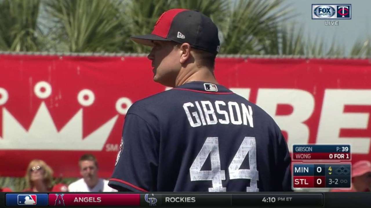 Gibson goes five strong innings