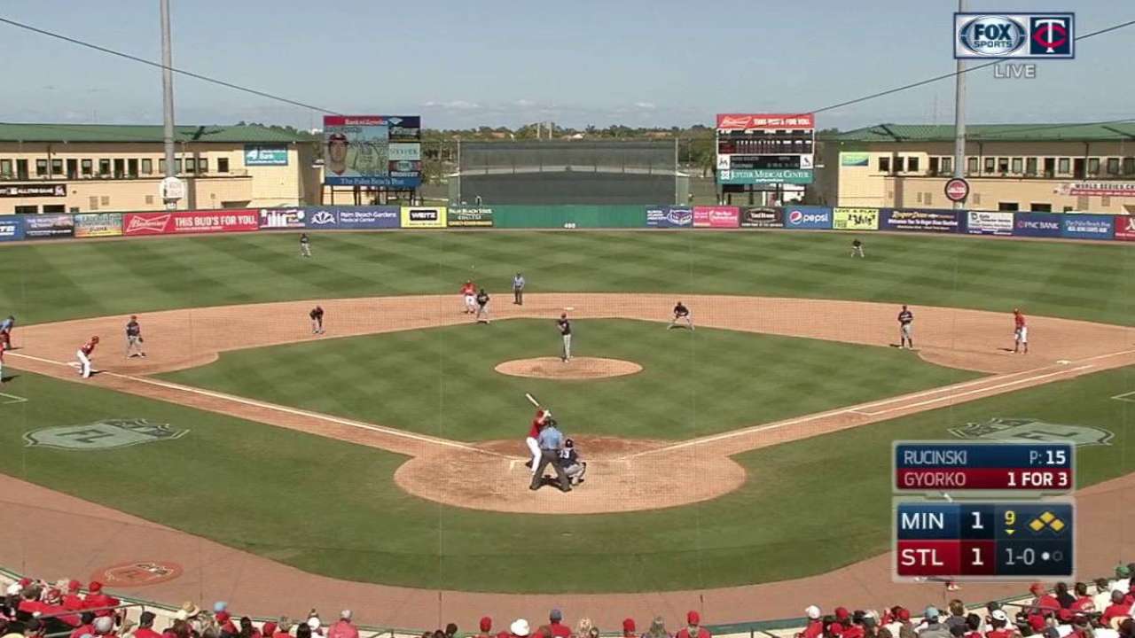 Twins use 5-man infield in 9th