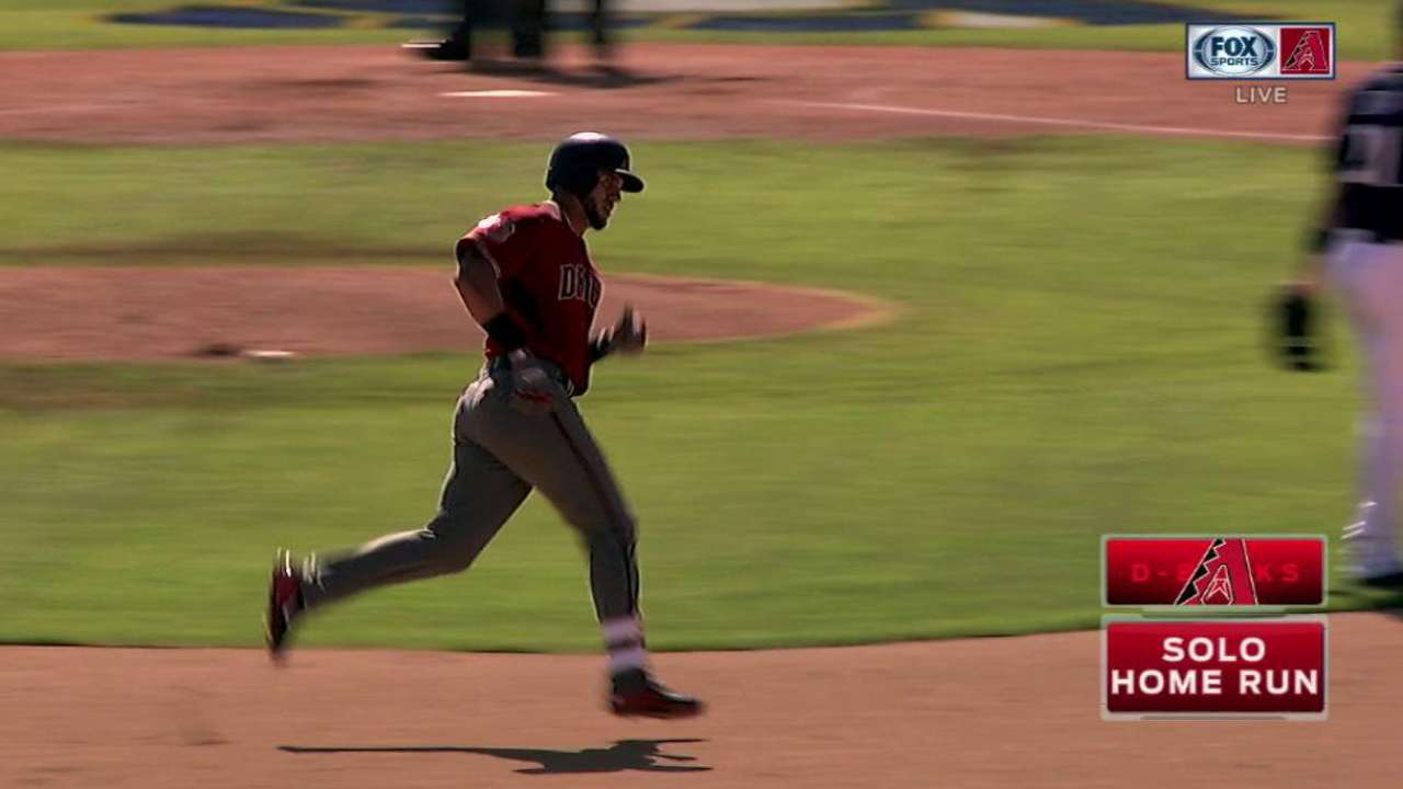 Healthy Peralta ends homer drought