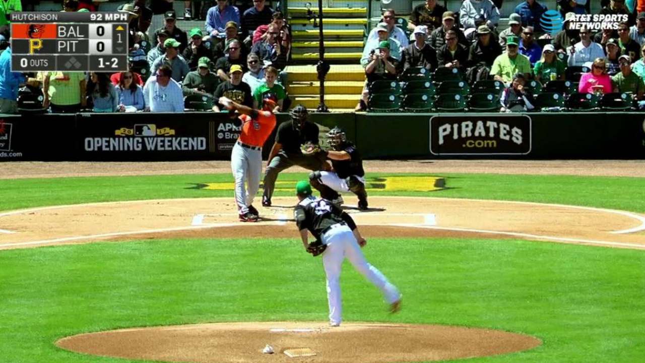 Hutchison can't gain ground in rotation audition
