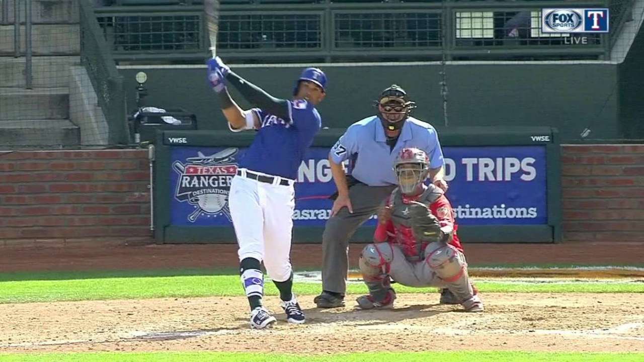 Guzman, Loney HRs power Rangers past Halos