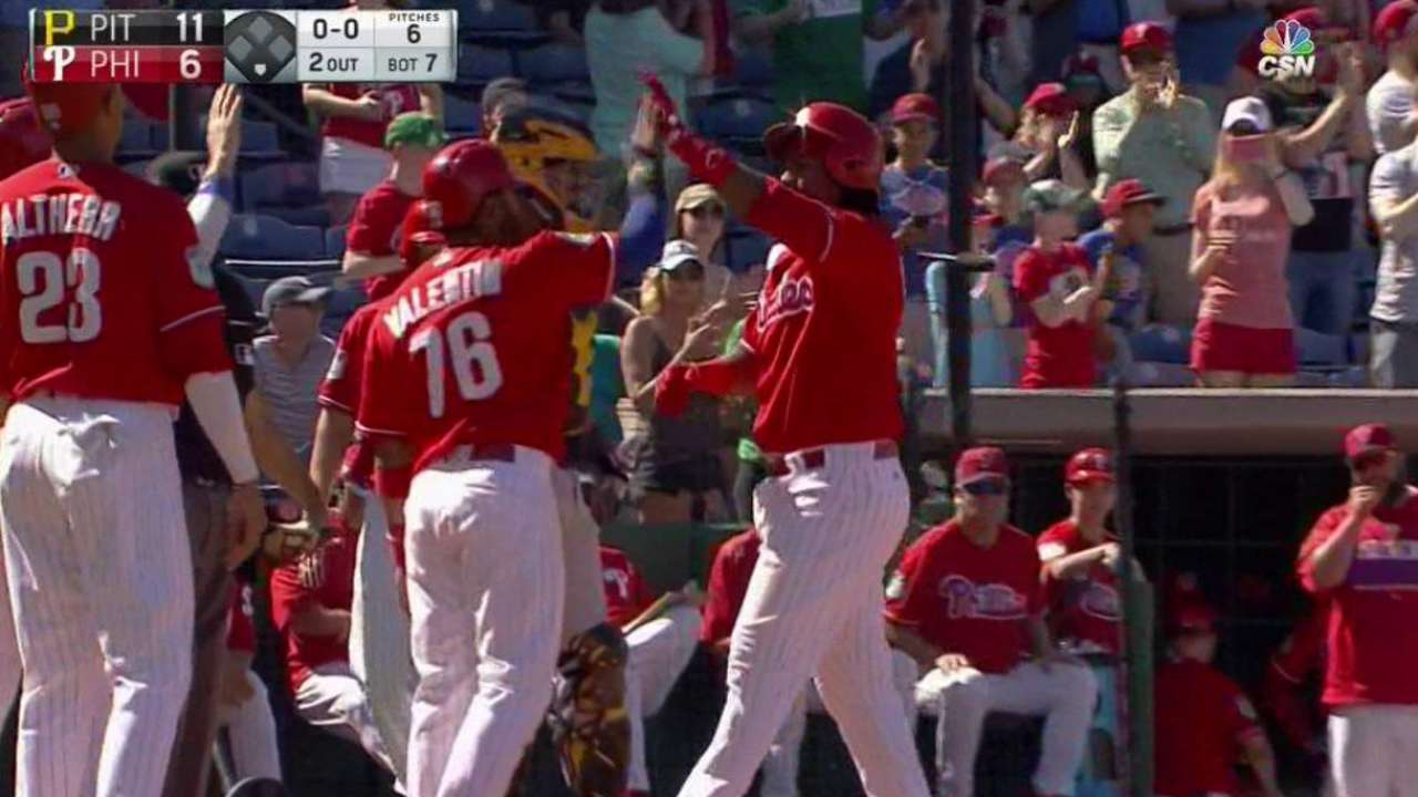 Franco socks grand slam in loss to Pirates
