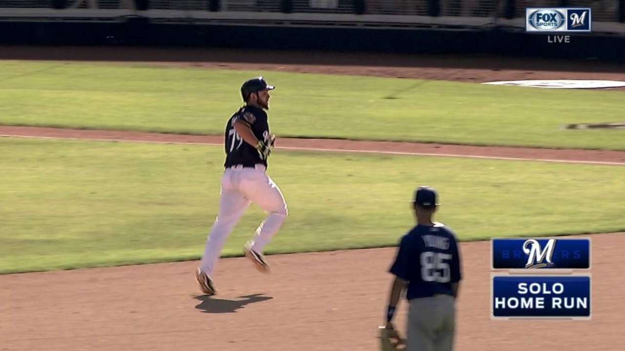Houle's solo home run