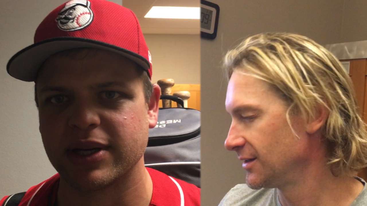 Mesoraco, Arroyo on errant throw