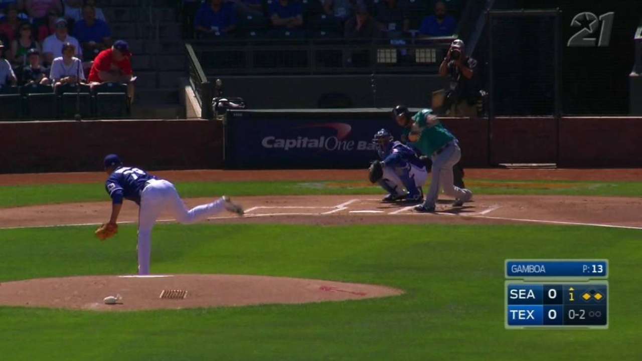 Haniger's RBI double supports Overton's solid start