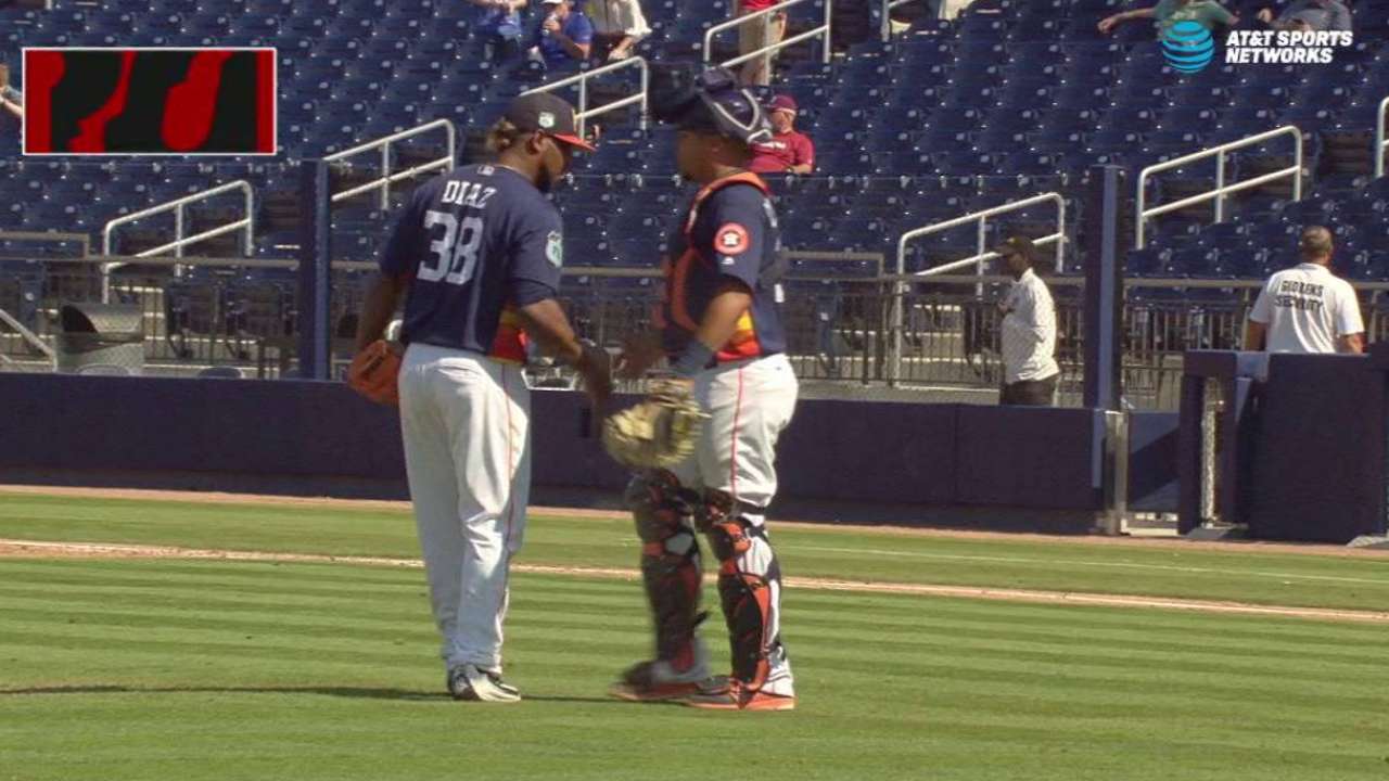 Right-hander Diaz gets callup for Game 2