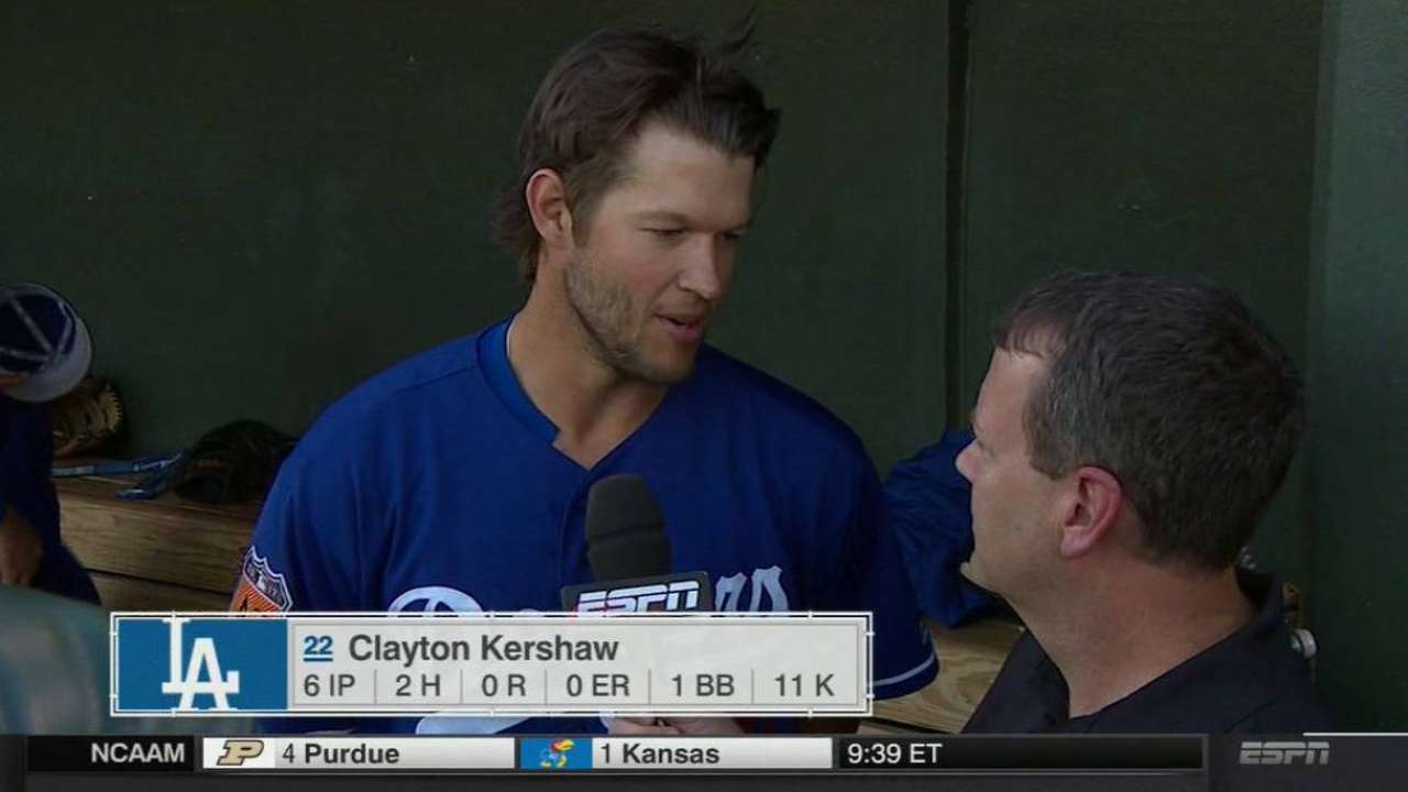 Kershaw on his outing