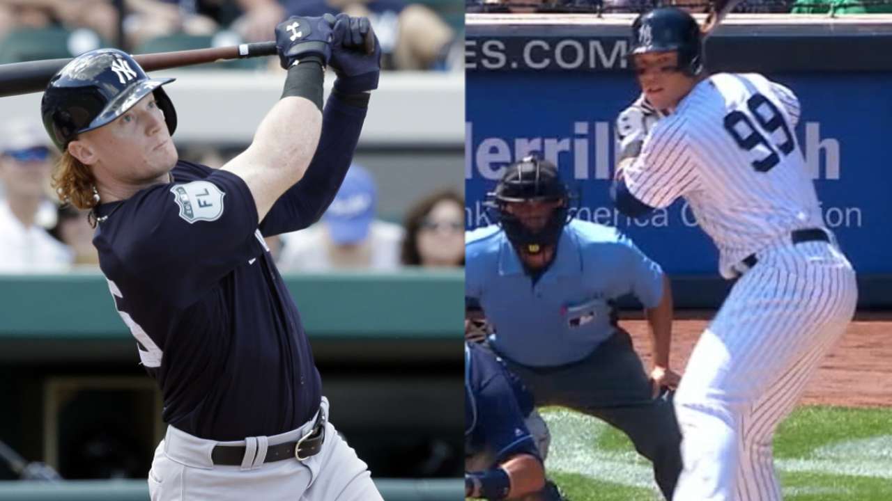 Frazier and Judge on Yankees ST