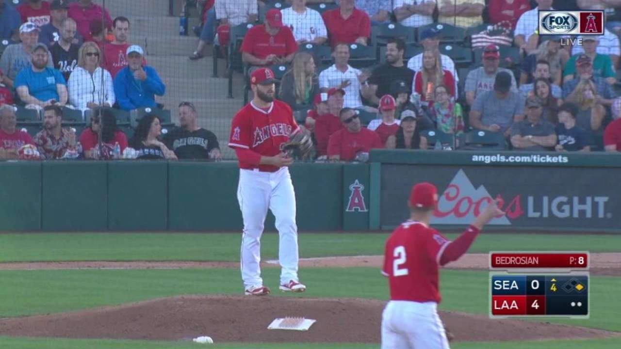 Bedrosian strikes out Gamel