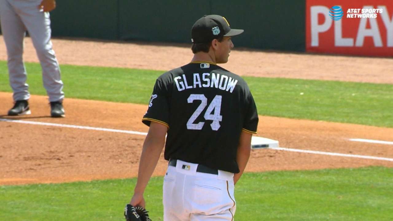 Glasnow strikes out nine