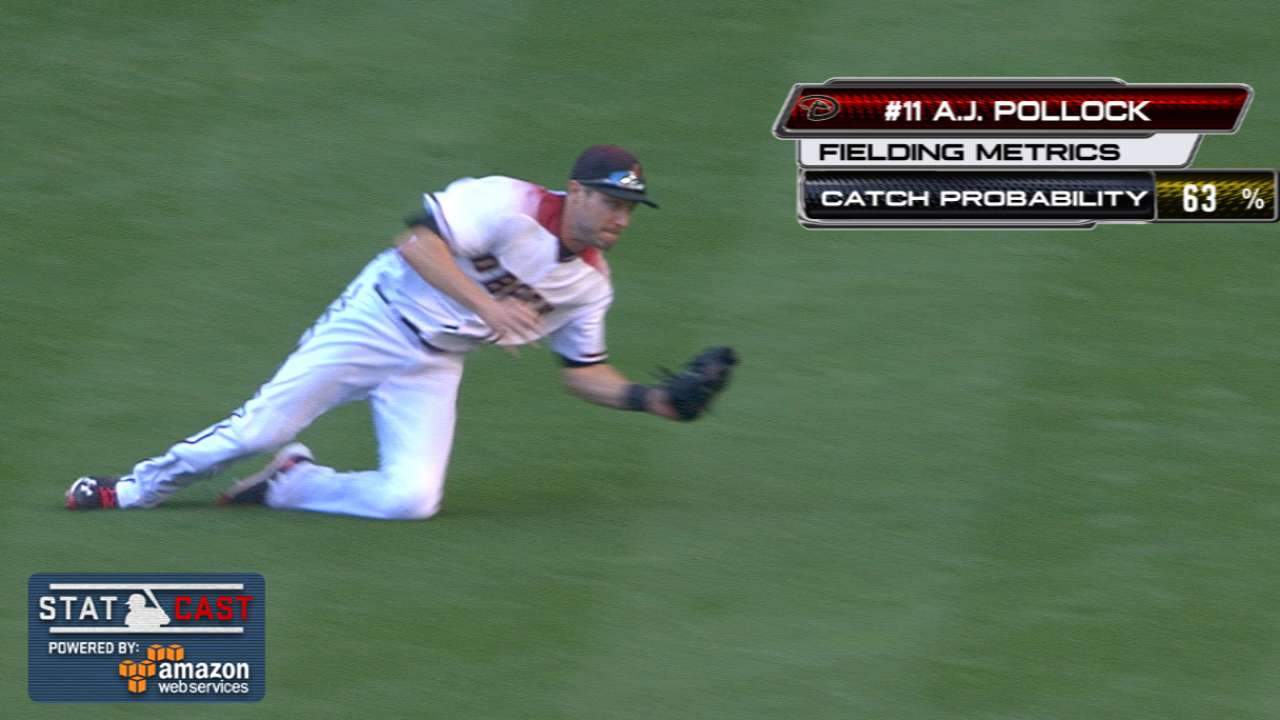 Statcast: Pollock's diving catch