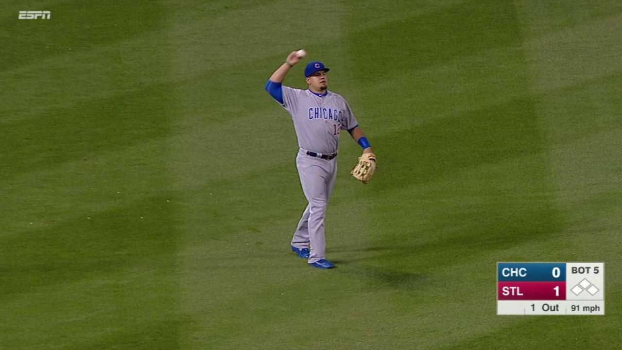 Schwarber's return to left field