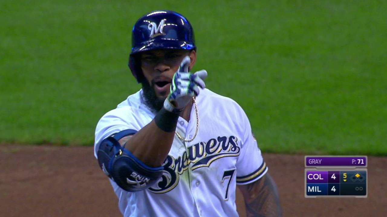 Thames' two-run double